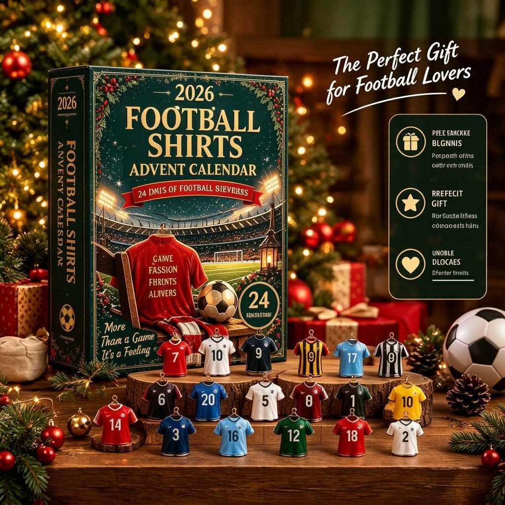 ⚽ Wear the Passion: Football Shirts Advent Calendar 2026