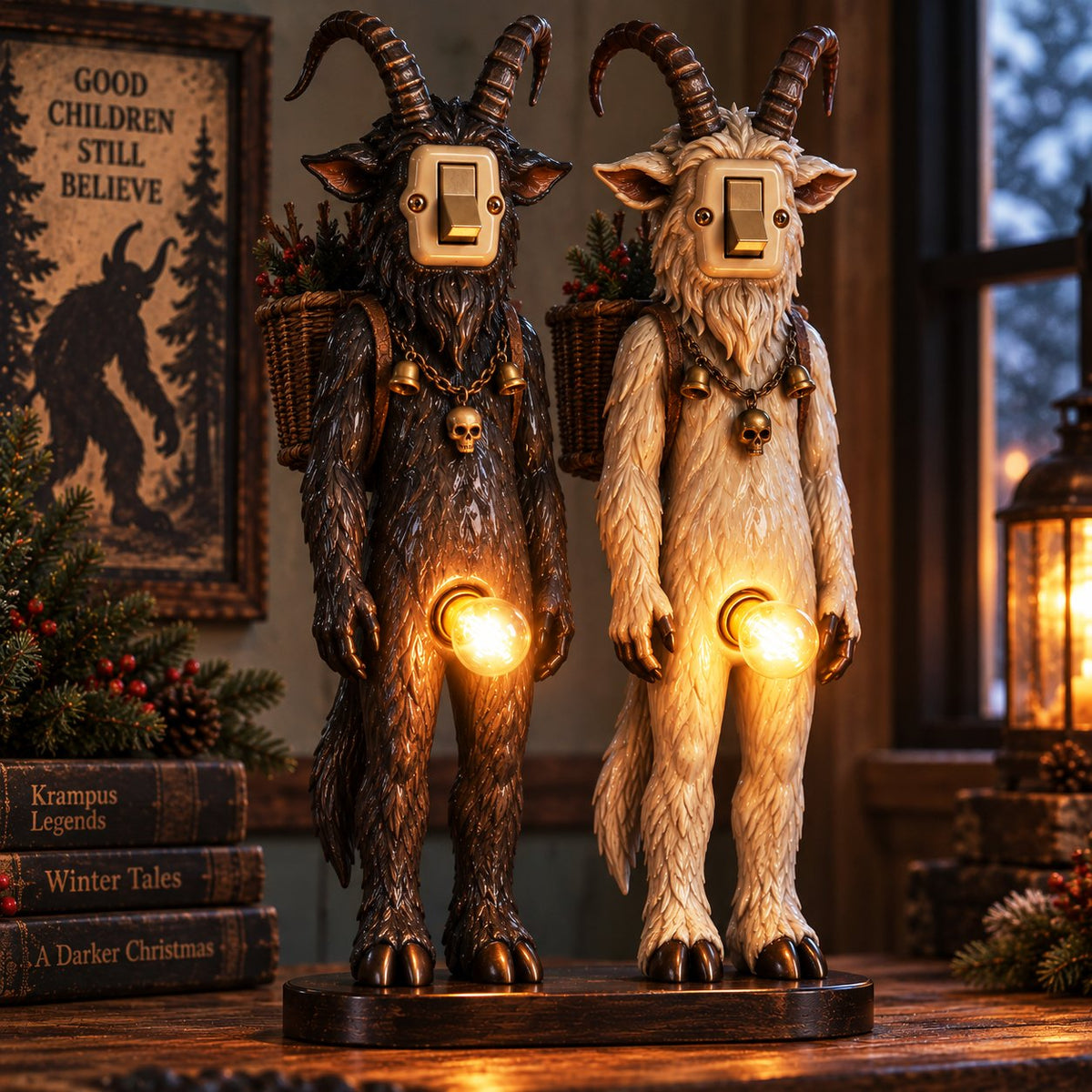 💡Retro Companions Oddity Lamp – Weirdly Charming Light