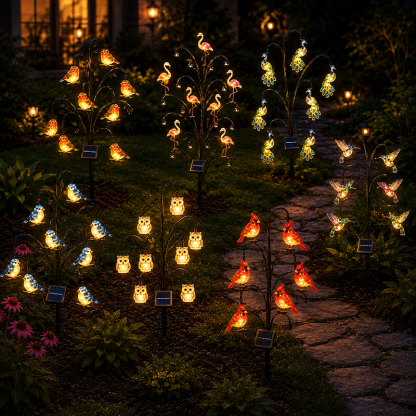 š¦©Bird-Shaped Solar Stump Light