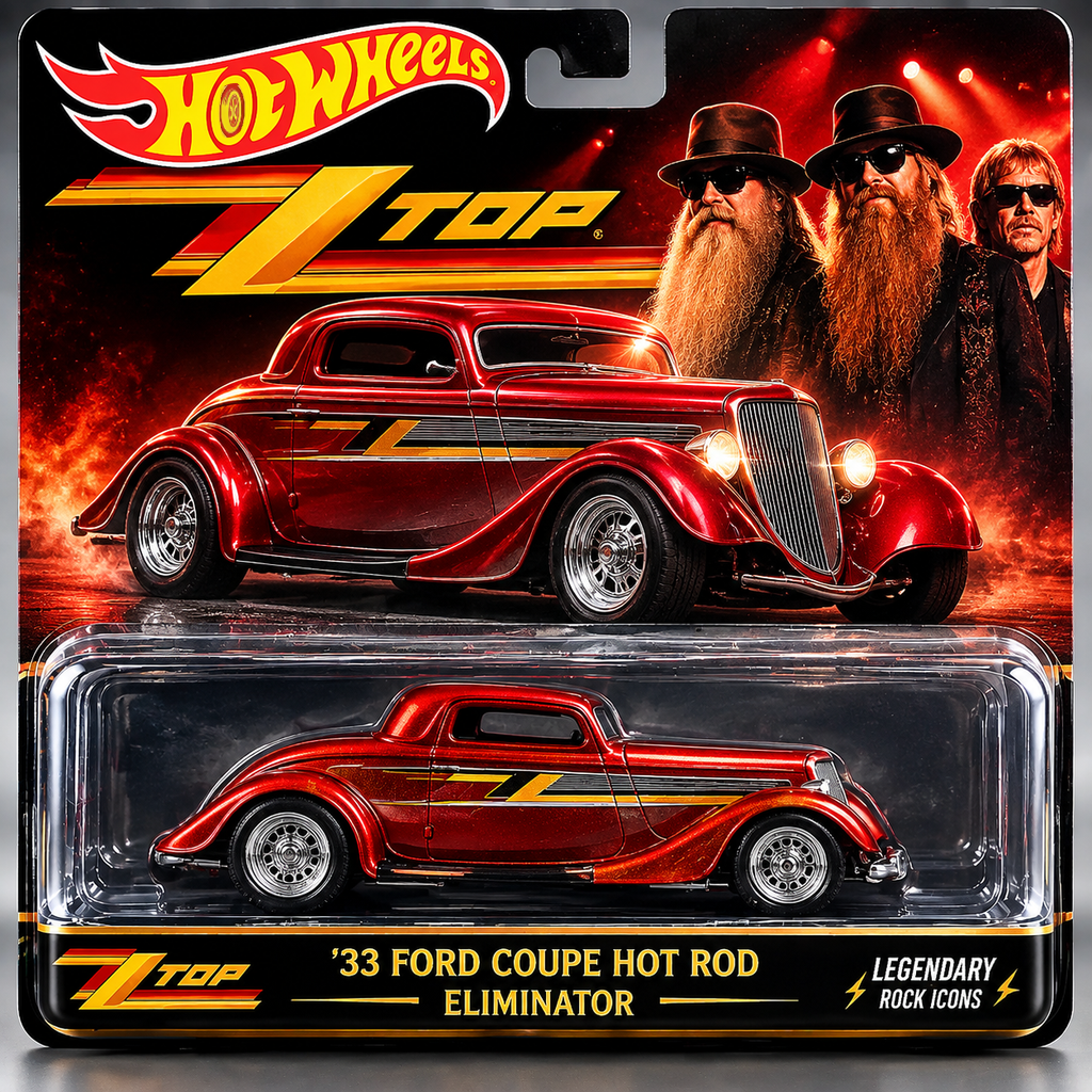 ZZ Top ’33 Ford Coupe Hot Rod 'Eliminator' Die-Cast Collectible