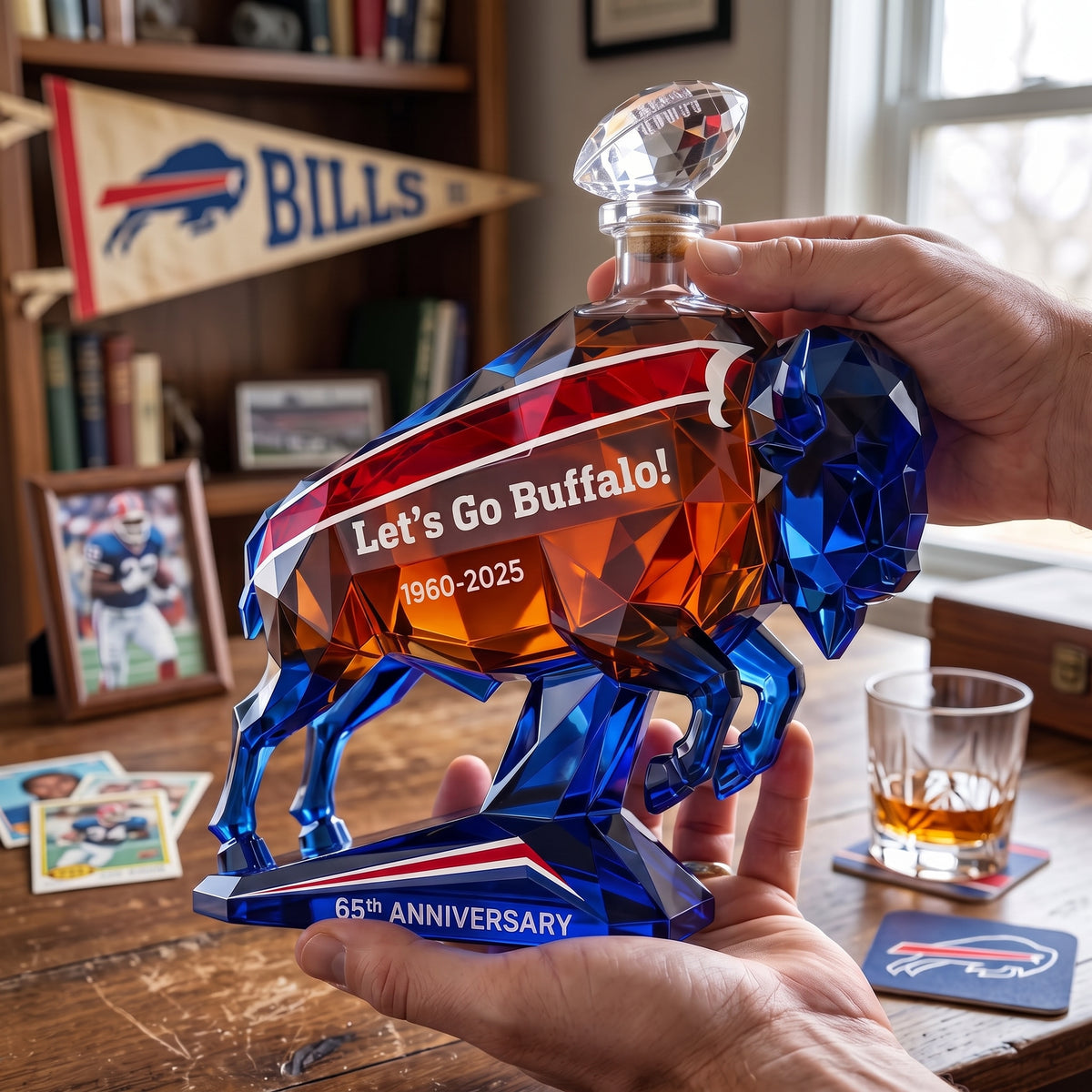 'Let's Go Buffalo' 65th Anniversary Whiskey Decanter