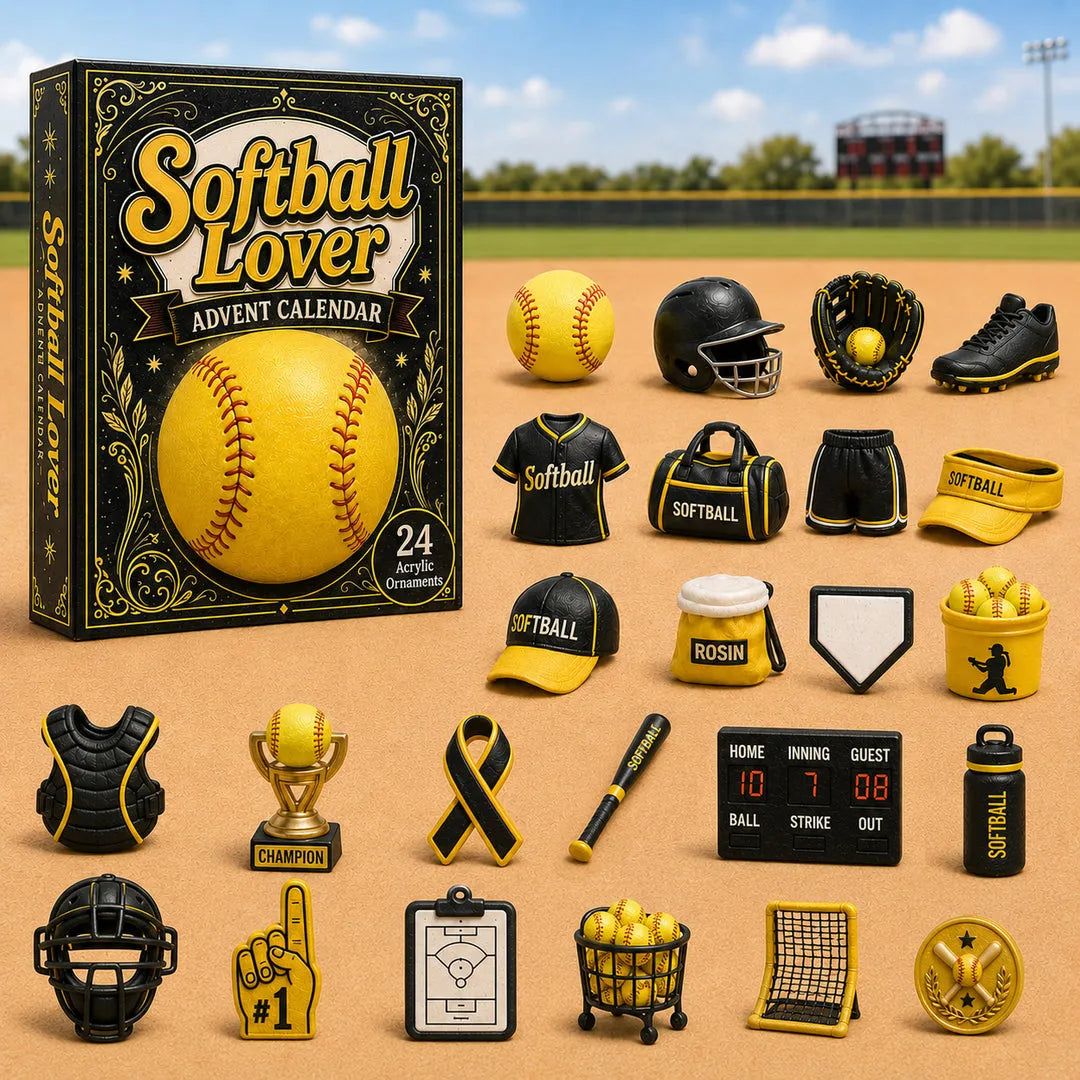 🔥🎁Softball Lover Advent Calendar 2026 - 24-Day Festive Countdown