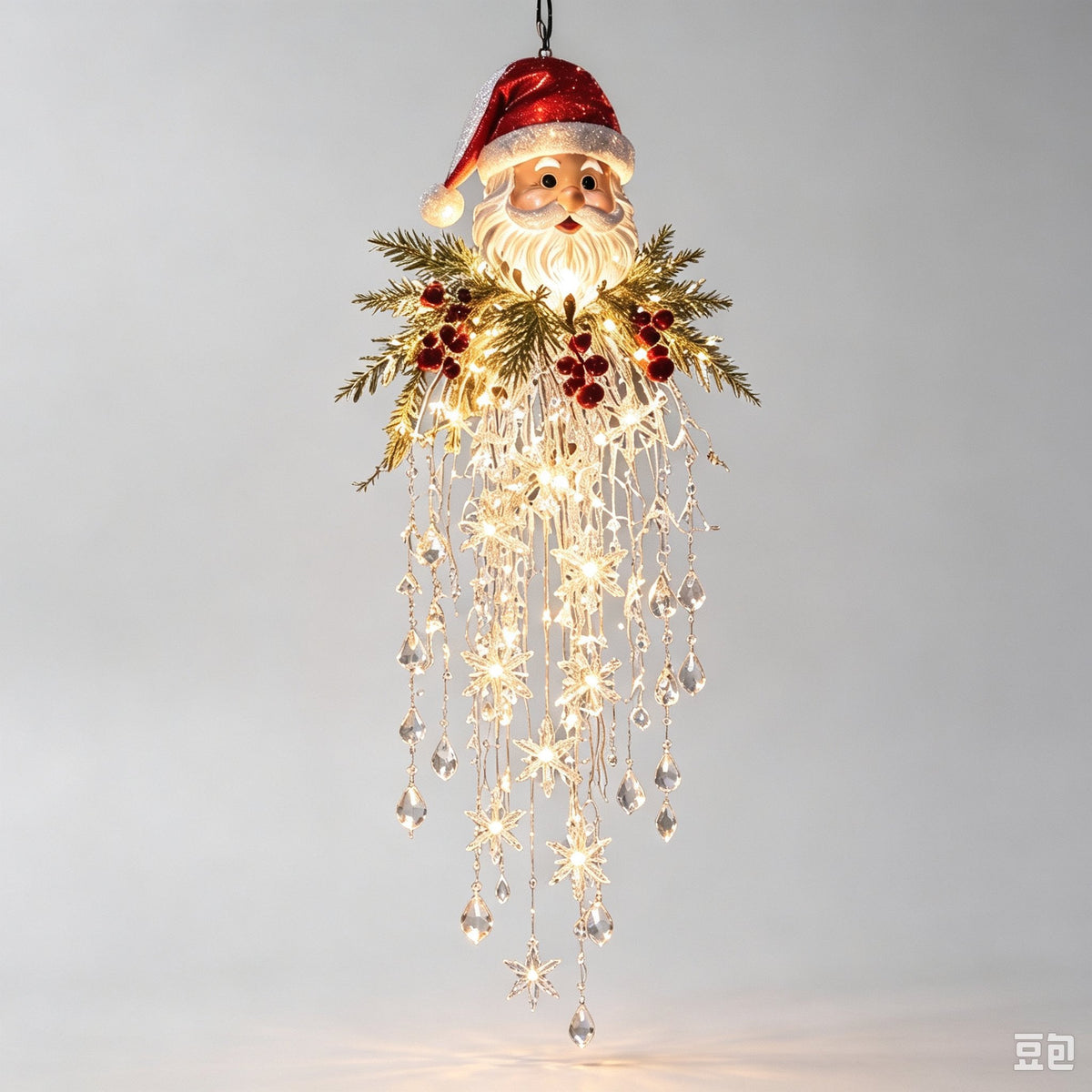 Crystal Cascade Christmas Light™ – Hanging Snowflake & Crystal LED Porch Décor ✨❄️