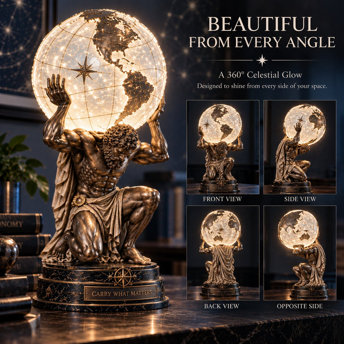๐ Atlas Illuminated World Sphere Lamp๐