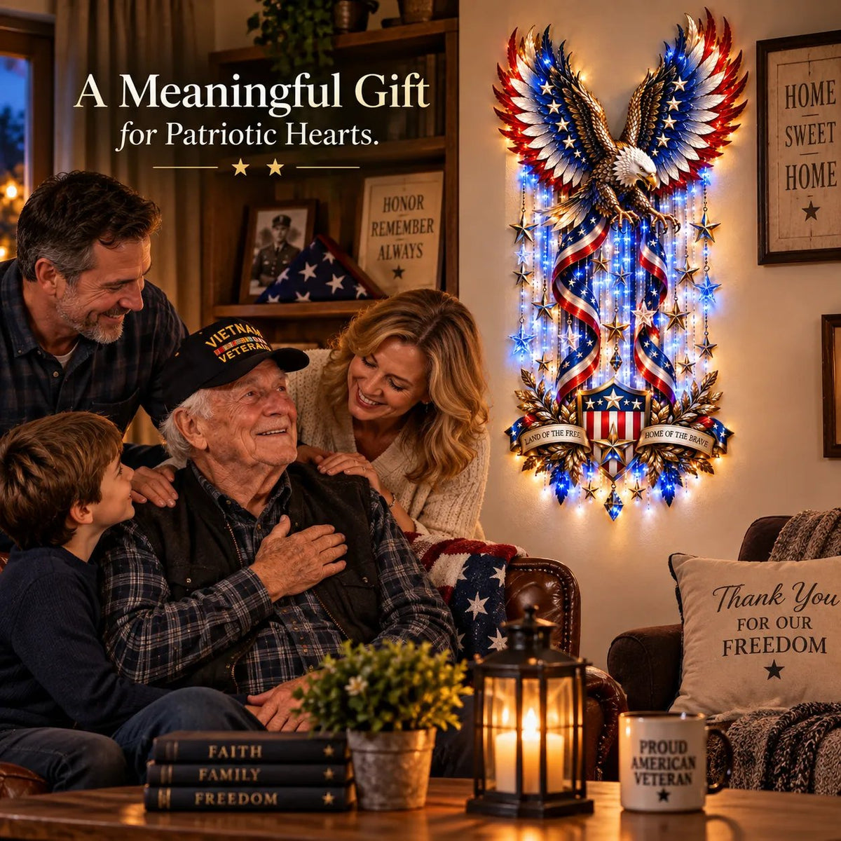 š¦
American Glory Cascade⢠- Let Freedom Light Your Homeš
