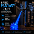 🔥 HOT SALE 🐉| 3D Fire-Breathing Dragon LED Display – Fantasy Bookshelf Decor with Glowing Flame