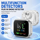 Multi-Function Home Safety Detector - CO,Gas, Smoke,Temperature & Humidity Monitor