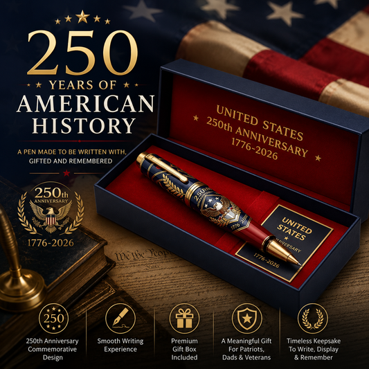 🇺🇸 America 250th Anniversary Commemorative Pen Gift Set | 1776–2026 Patriotic Keepsake