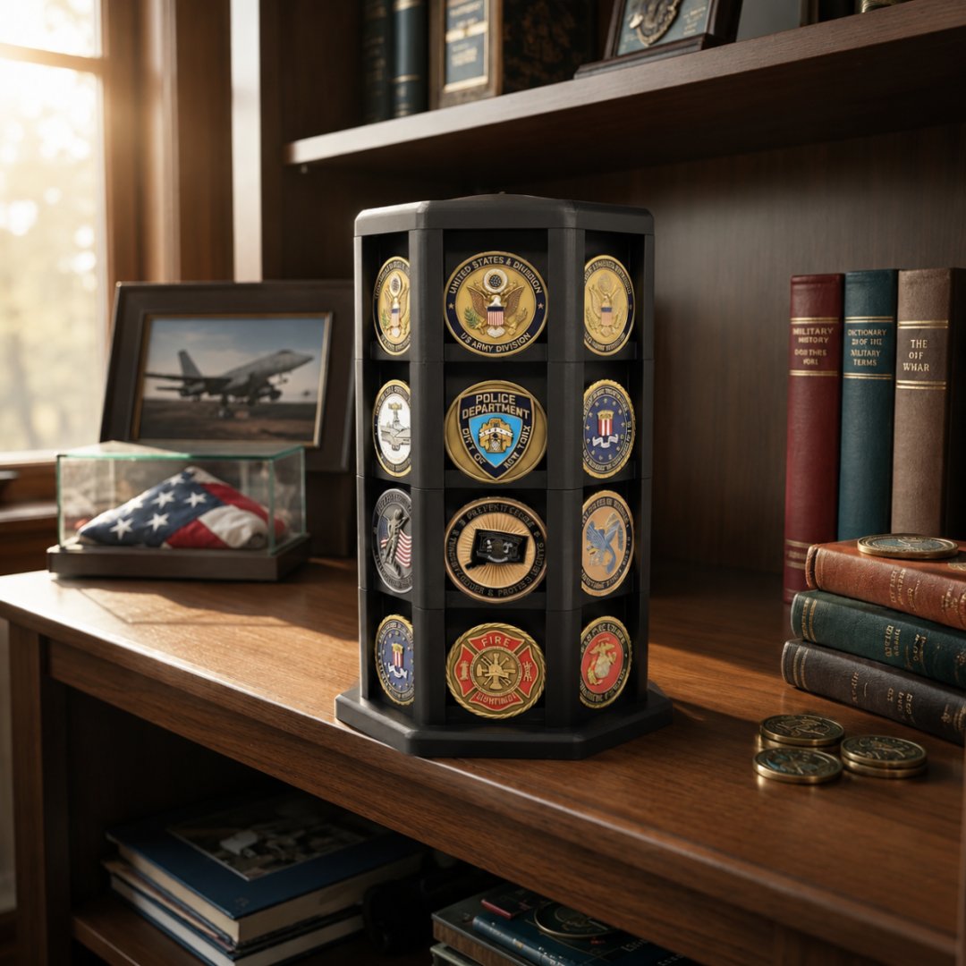 🔥🎁49% OFF - Hexagonal Challenge Coin Display Stand