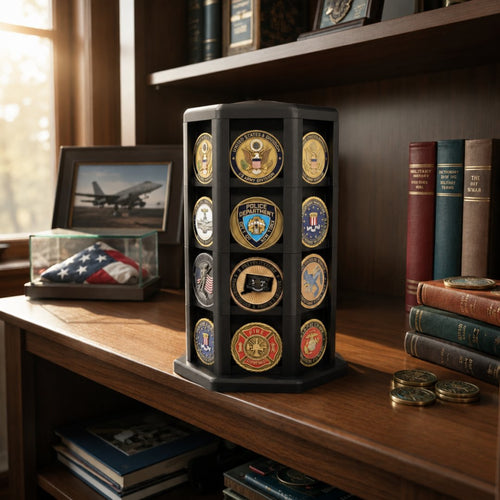 🔥🎁49% OFF - Hexagonal Challenge Coin Display Stand