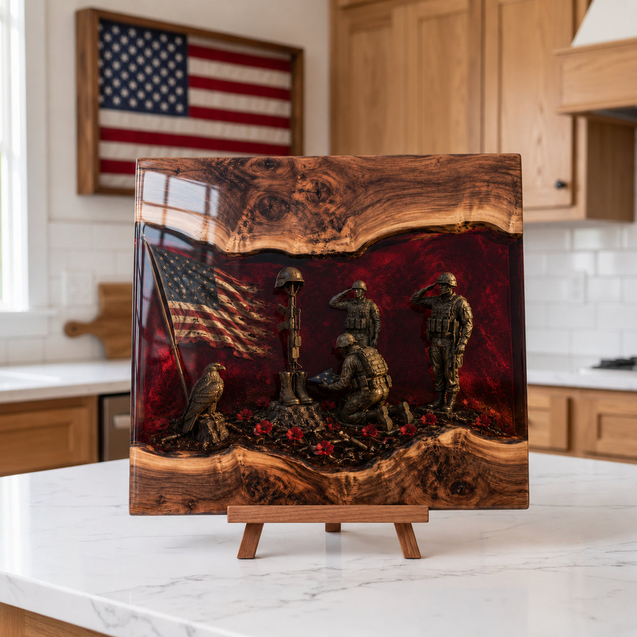 Handcrafted Veteran Memorial Display Boards(Ryan Handmade®) - Only 11 Left