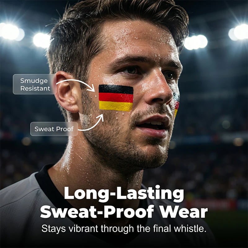 🏆 Last Day 50% OFF 🎉National Flag Face Paint Stick for Sports Fans! ⚽