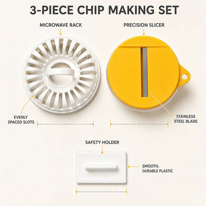 🔥2026 HOT SALE🥳💞50K+ SOLD!😍🥔DIY Microwave Potato Chip Maker with Slicer Bowl Set - DIY Microwave Potato Chip Maker with Slicer Bowl Set / Buy 1