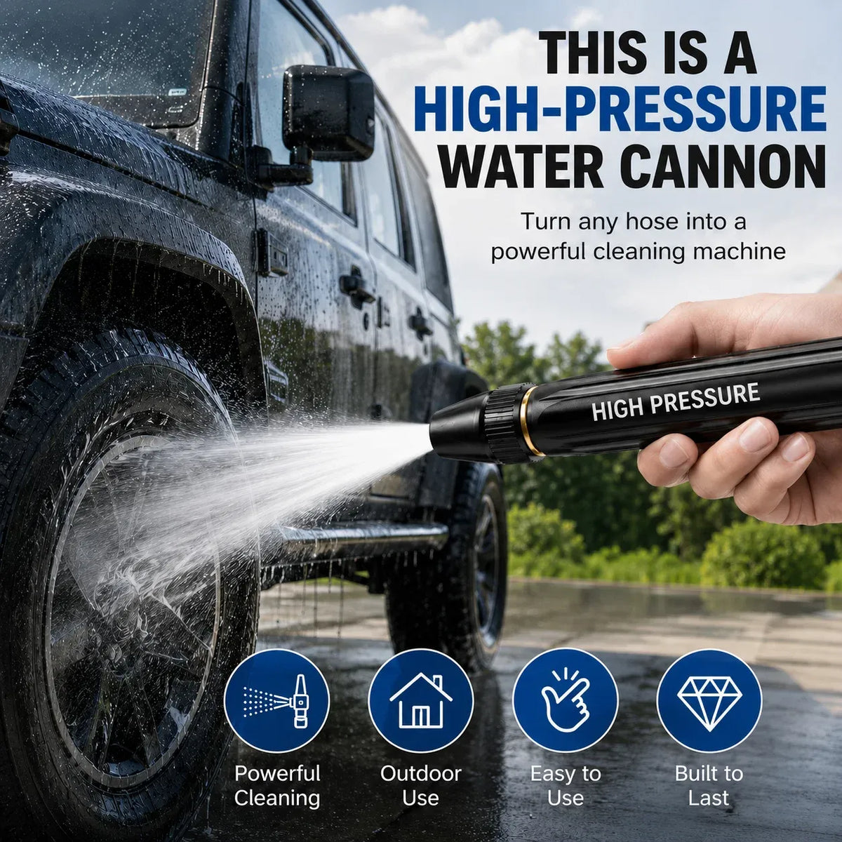 🔥 Last Day 57% OFF – Universal High-Pressure Water Gun for Faster Cleaning 🏠🚗✨