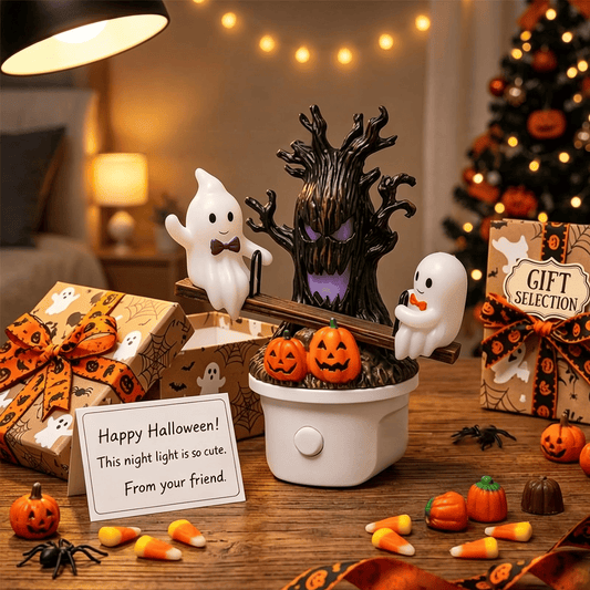 🔥HOT SALE 49% OFF🎃👻Animated Seesaw Ghost Plug In LED Night Light