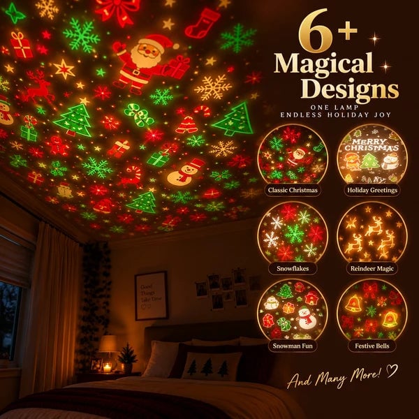🔥Last Day 50% OFF 🔥 Magical Christmas Tree USB Projector Light – Festive Holiday Atmosphere Lamp
