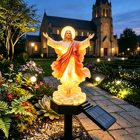 TODAY'S SPECIAL OFFER-50% OFF🔥 JESUS CHRIST ASCENSION SOLAR GARDEN LIGHT