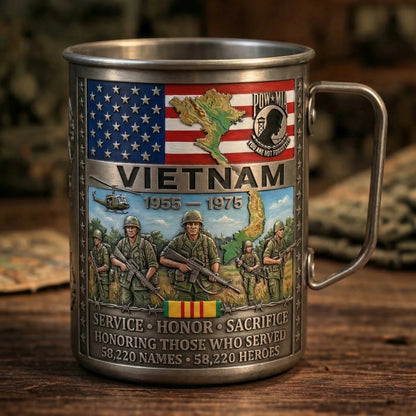 🔥LAST DAY 49% OFF 🎖️Vietnam Veteran Honor Coffee Mug – 1955-1975 Service Tribute