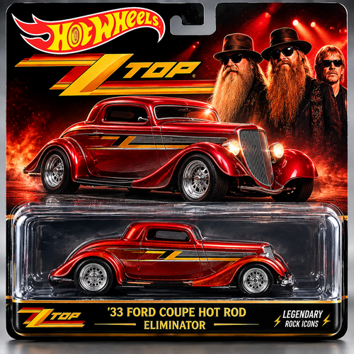ZZ Top ’33 Ford Coupe Hot Rod 'Eliminator' Die-Cast Collectible