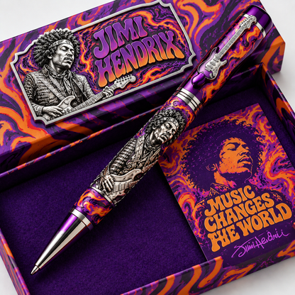 Vintage Rock Legend Relief Signature Pen Set