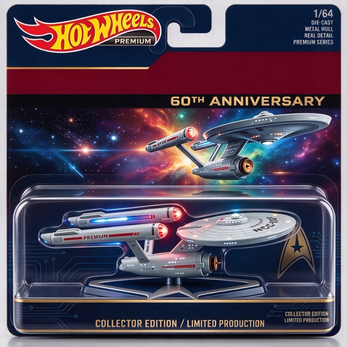 🖖 60TH ANNIVERSARY U.S.S. ENTERPRISE NCC-1701 COLLECTIBLE