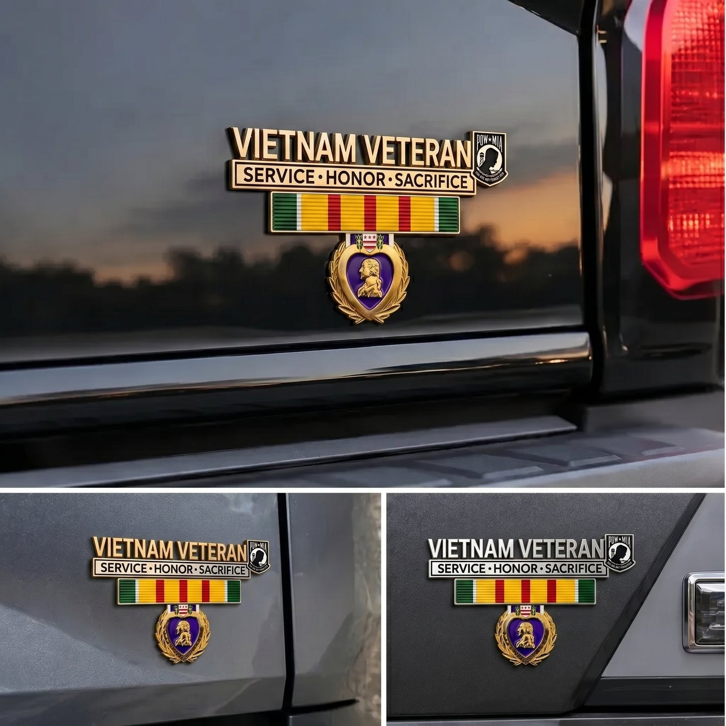 🇺🇸 Last Day Promo: 49% OFF 🎖️- Vietnam Veteran Tribute Car Emblem Metal Badge