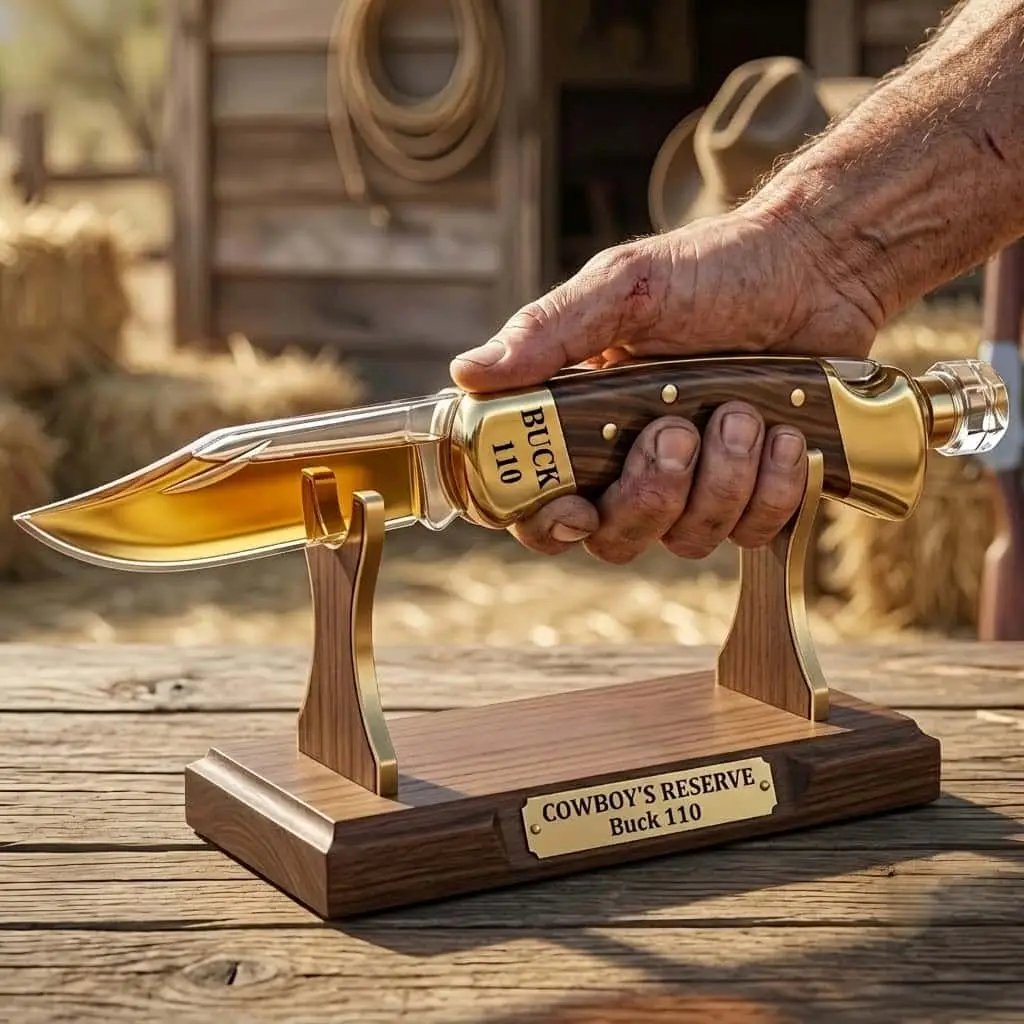 Cowboy’s Reserve Buck 110 Commemorative Whiskey Decanter