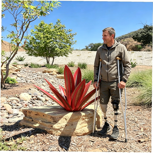 🌵Eternal Agave Handcrafted Metal Garden🏡