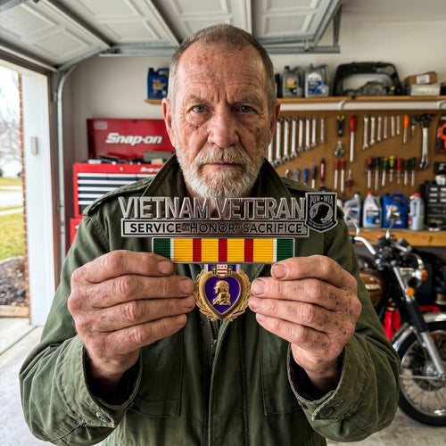 🇺🇸 Last Day Promo: 49% OFF 🎖️- Vietnam Veteran Tribute Car Emblem Metal Badge
