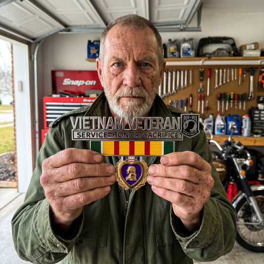 🇺🇸 Last Day Promo: 49% OFF 🎖️- Vietnam Veteran Tribute Car Emblem Metal Badge