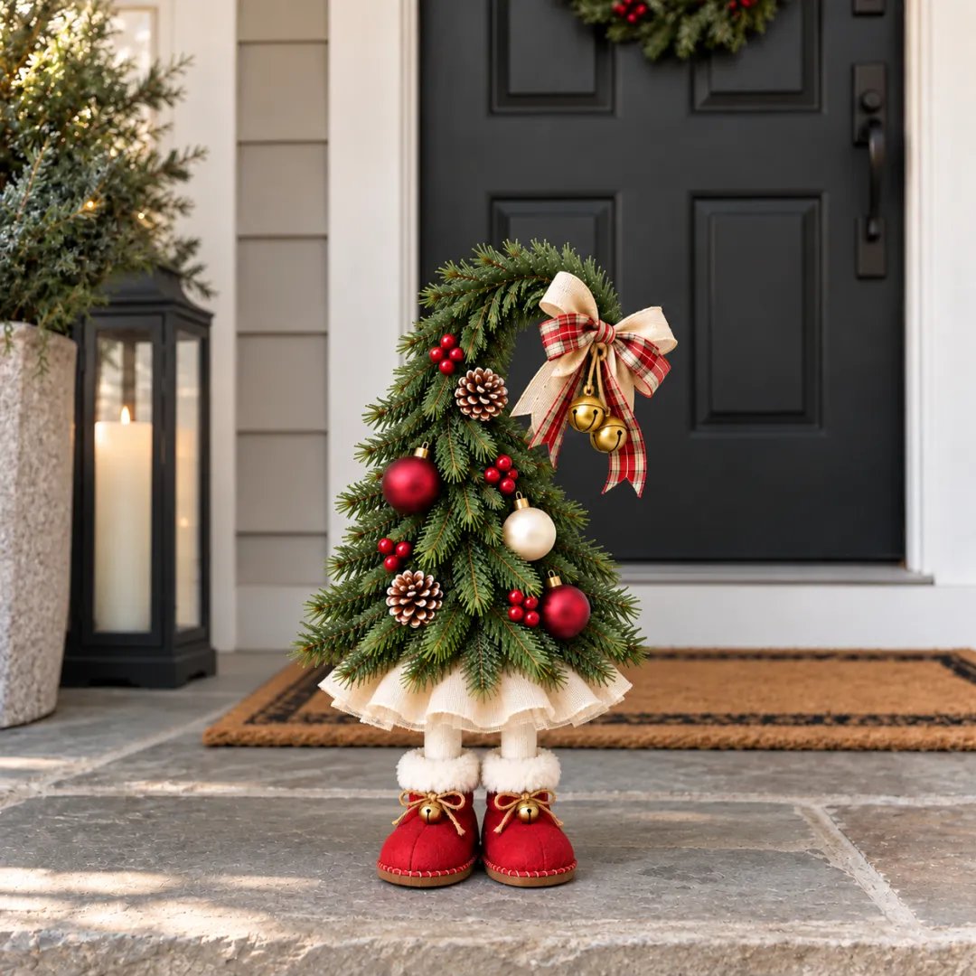Christmas elf tree detailed decorations