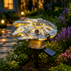 🌟60th Anniversary Enterprise NCC-1701 Solar Garden Light