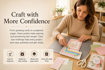 🎁 Last Day 47% OFF - Card Making Alignment Guides Set | Create Perfectly Aligned Handmade Cards Without Guesswork or Crooked Corners ✨