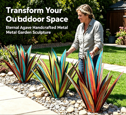 🌵Eternal Agave Handcrafted Metal Garden🏡