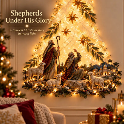✨ Christmas Angel Shepherd Wall Art With LED Lights