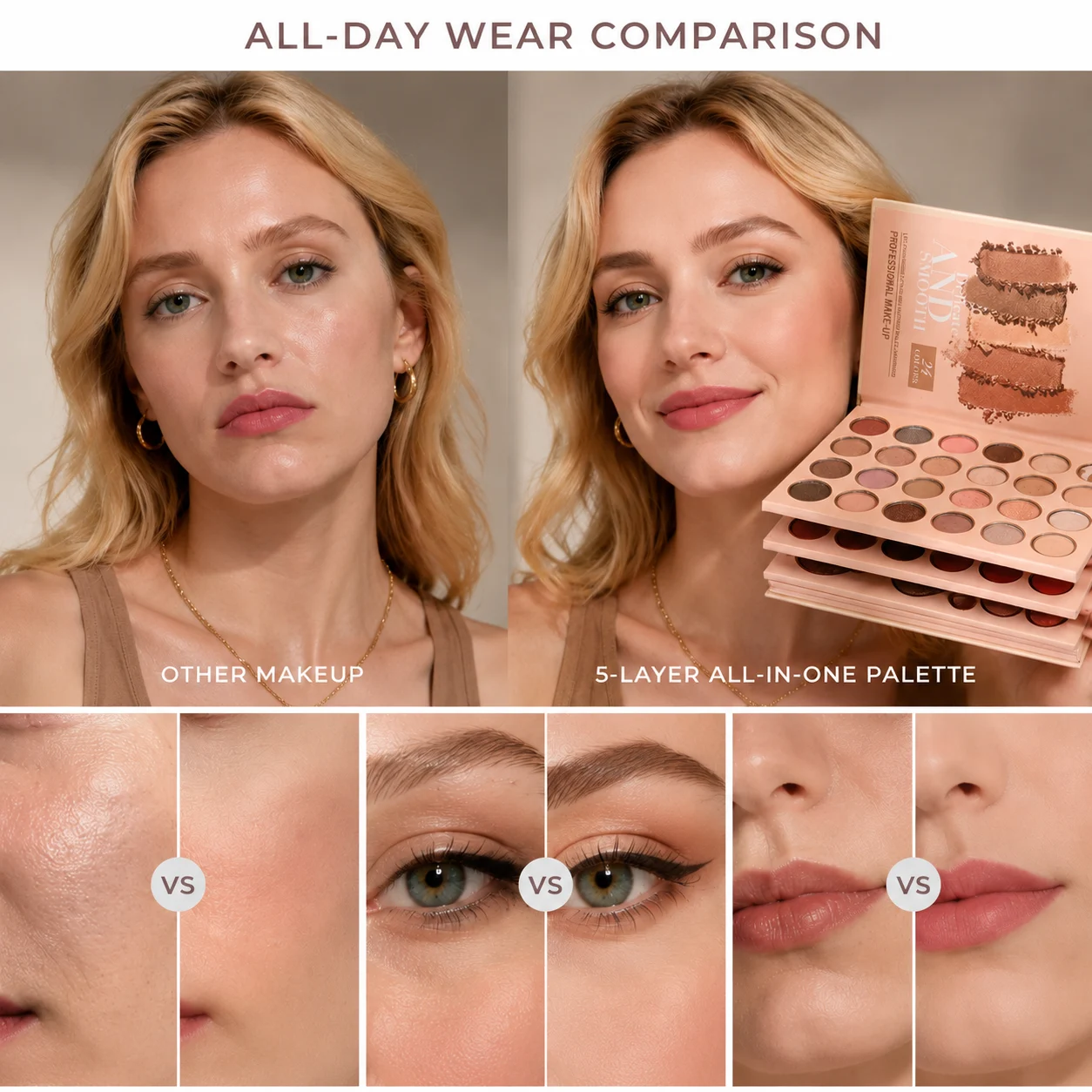 📚 5-TIER “BOOK-STYLE” ALL-IN-ONE MAKEUP PALETTE (67 SHADES) 💄✨