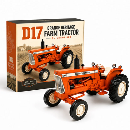 D17 Orange Heritage Farm Tractor Building Set