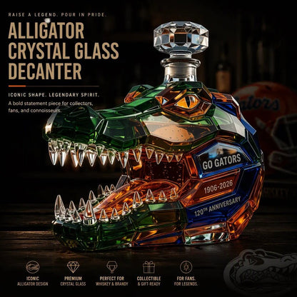 🐊 120th Anniversary Alligator Decanter – Bold Gator Spirit Meets Timeless Craftsmanship | Collector’s Edition 🐊✨