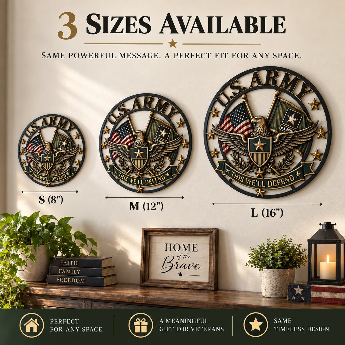 U.S. Army Tribute Wall Decor