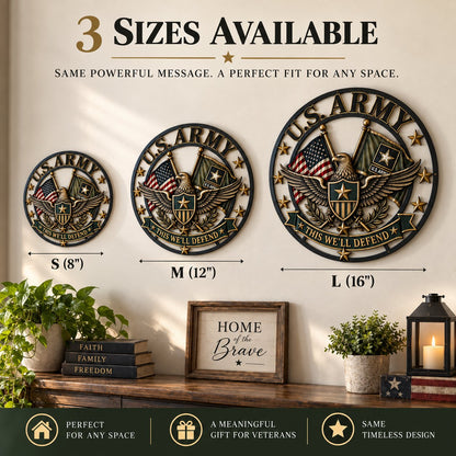 U.S. Army Tribute Wall Decor