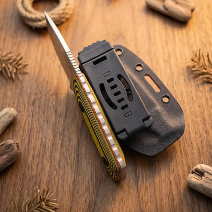 Fixed Blade Knife with Slim Kydex Sheath