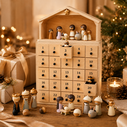 Nativity Advent Calendar 2026 – 24-Day Christmas Countdown with Nativity Figures