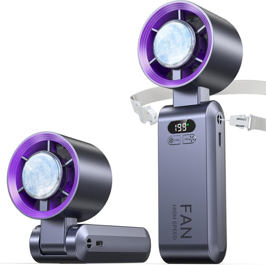 ❄️Ice in Your Pocket. Hurricane in Your Hand🥶Ultra-High Speed Portable Fan🌪️