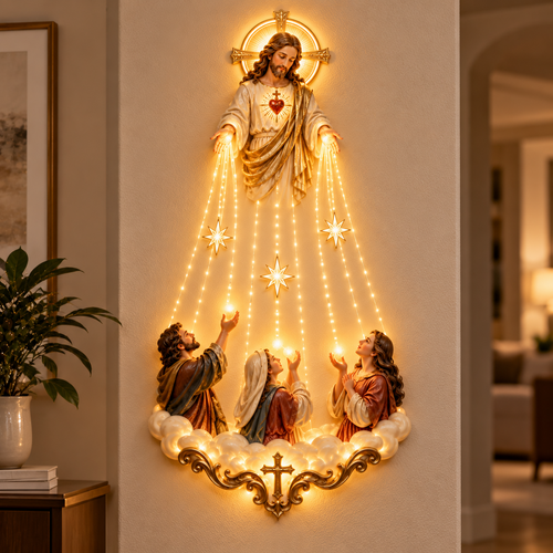 ✝️✨Light of Hope™ Sacred Heart Jesus Wall Light