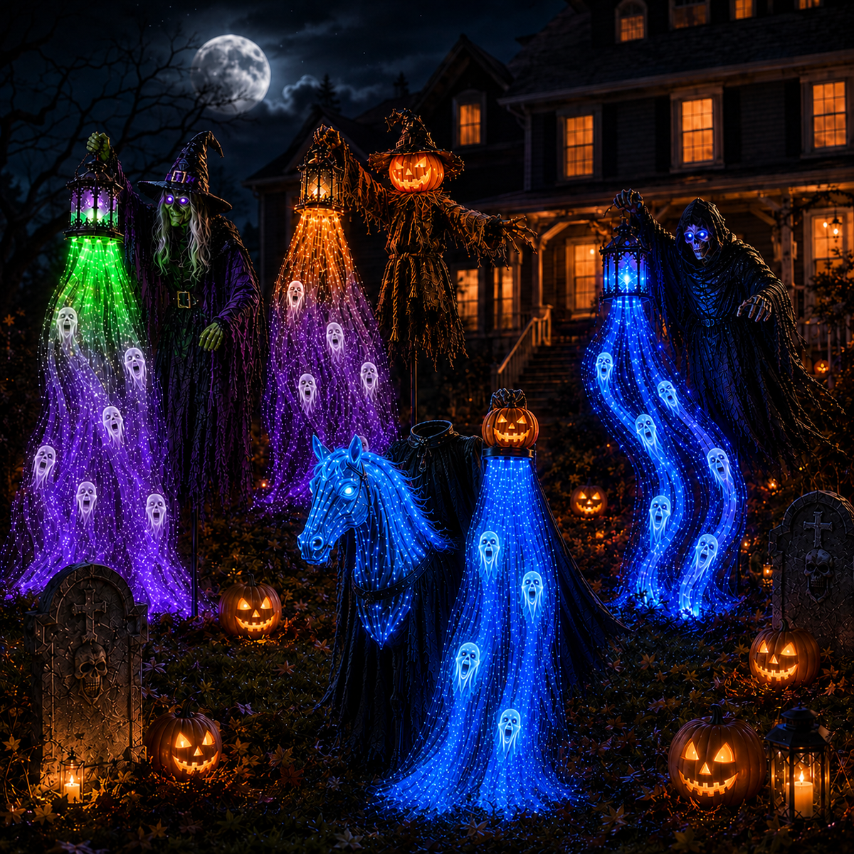 🔥70% OFF TODAY 🎁Animated Halloween Garden Light collection