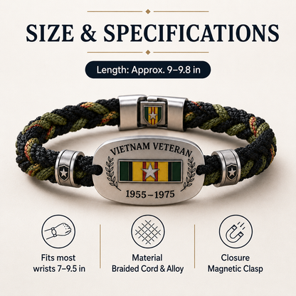 🇺🇸 Vietnam Veteran Tribute Bracelet
