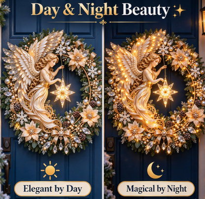 ✨🕊️ Christmas Angel LED Wreath Door Decor