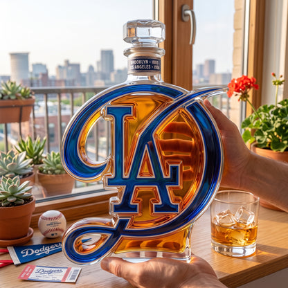 Dodgers Heritage Whiskey Bottle – Brooklyn 1883 · Los Angeles 1958