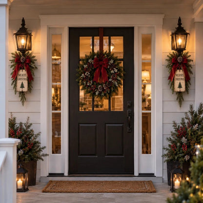 🔥HOT SALE🔥Vintage Merry Christmas Lantern Swag