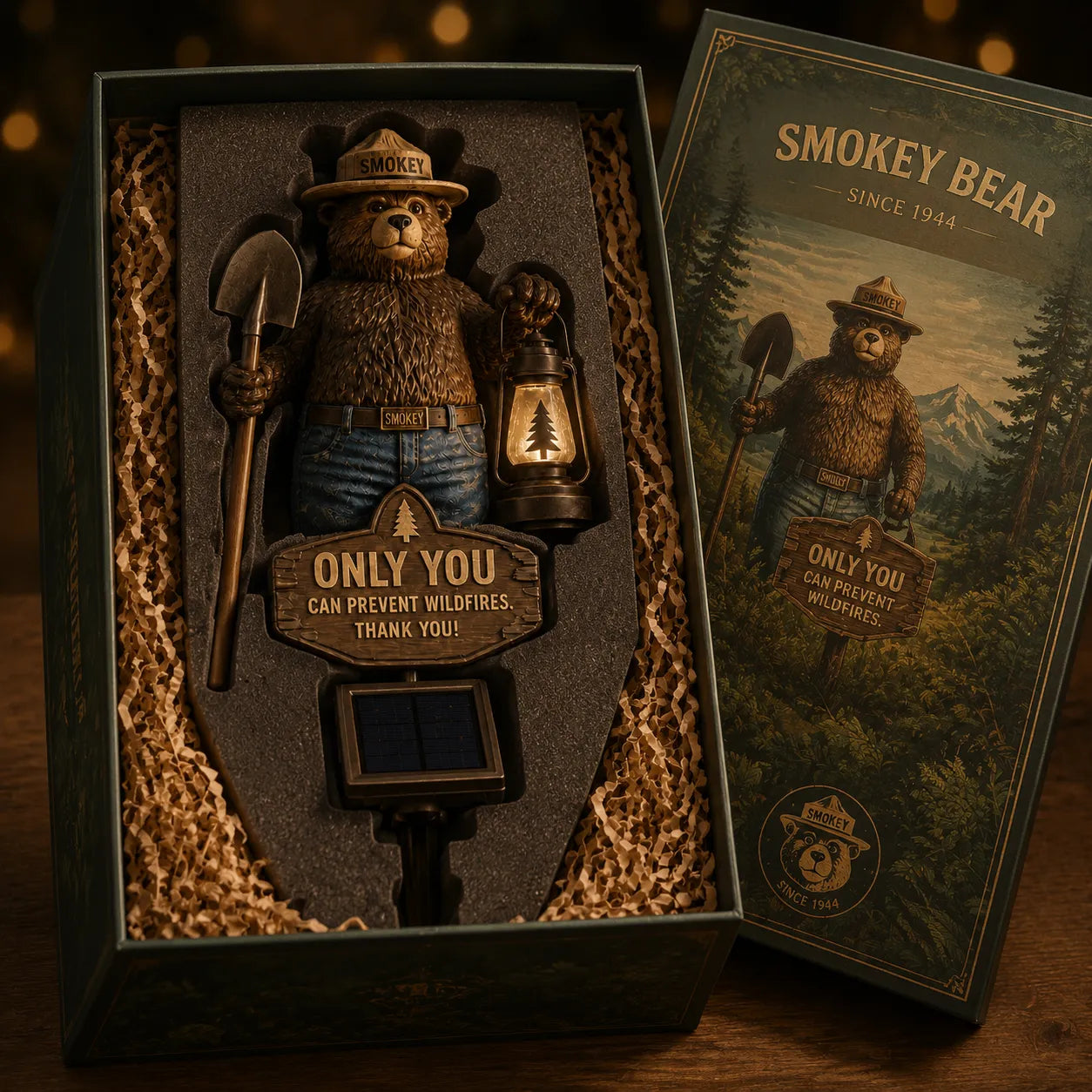 🔥Summer Sale 49% OFF🔥 - Smokey Bear Solar Garden Stake Light